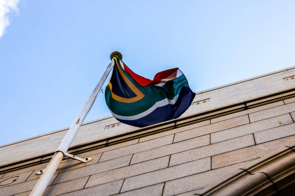South African salary taxes photo of south african flag